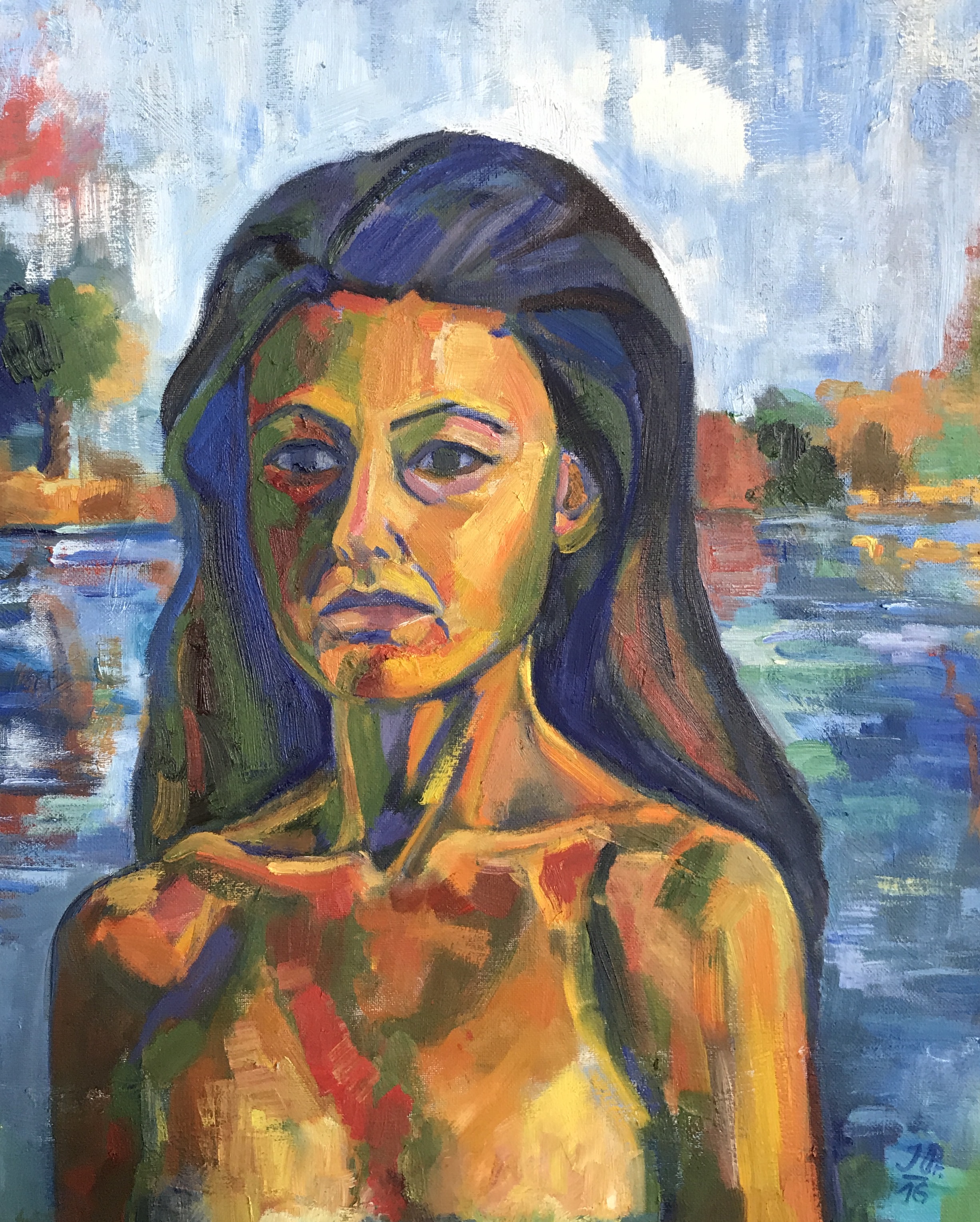 Žena u jezera